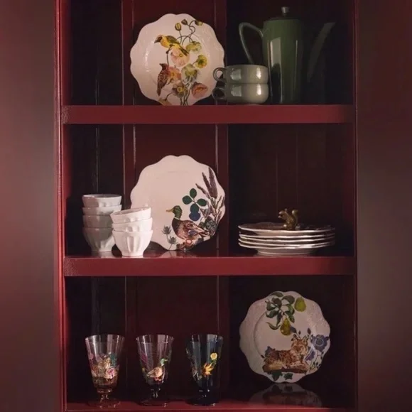 Anthropologie Natalie Lete Marias Stoneware Dessert Plate - Bird - Picture 3 of 3